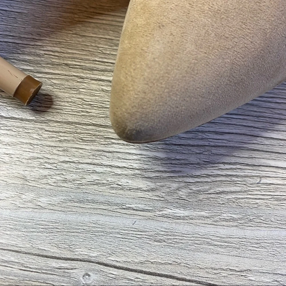 Atmosphere soft cream taupe colored microfiber pumps. Size 8 heels